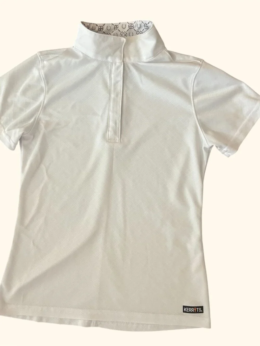 Kerrits Girls Large Encore Short Sleeve Equestrian Show Shirt Size